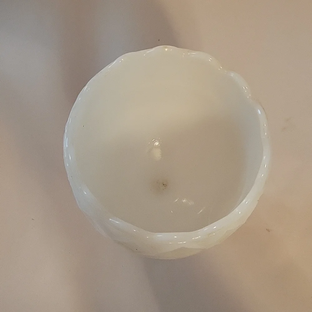 Milk Glass Pedestal Bowl